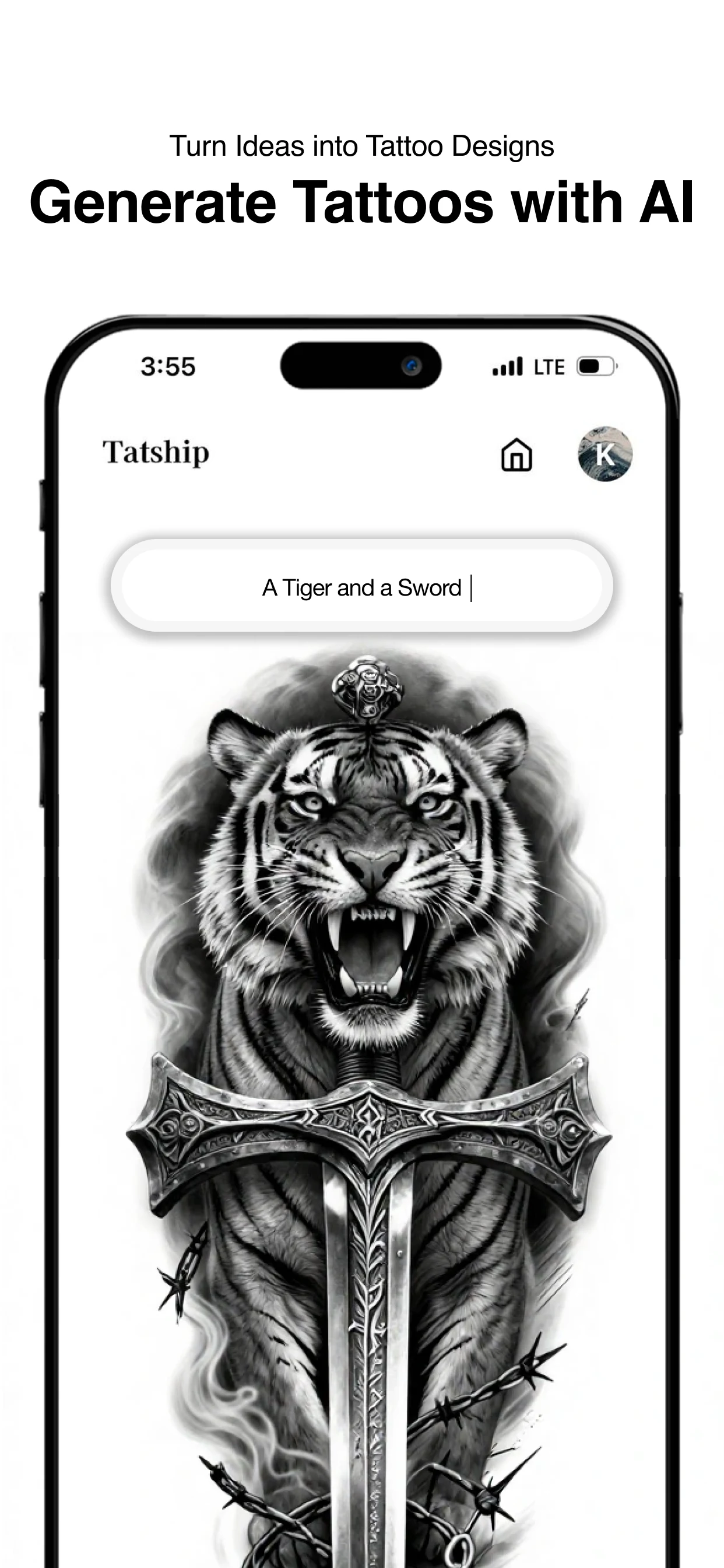 Tatship: Tattoo Design Try On screenshot
