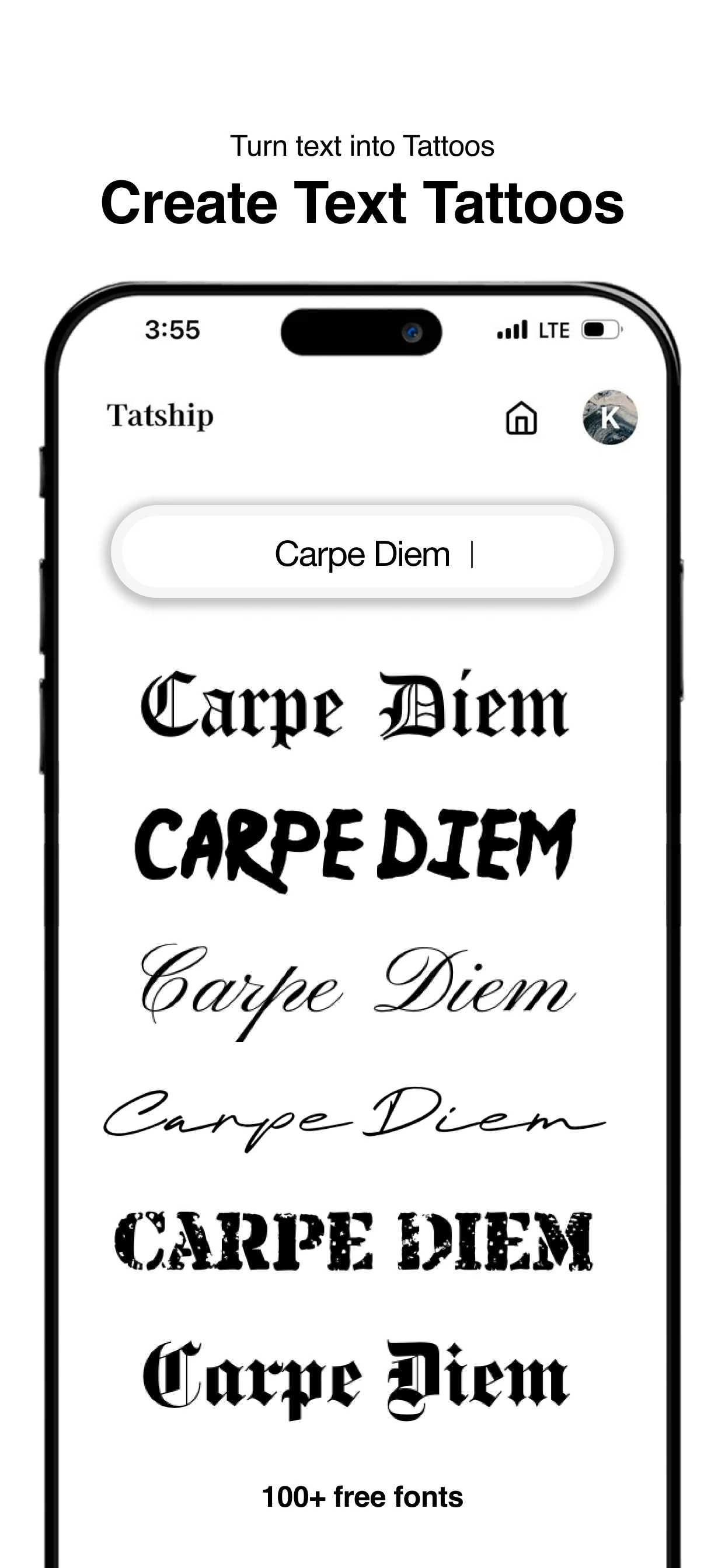 Tatship: Tattoo Design Try On screenshot
